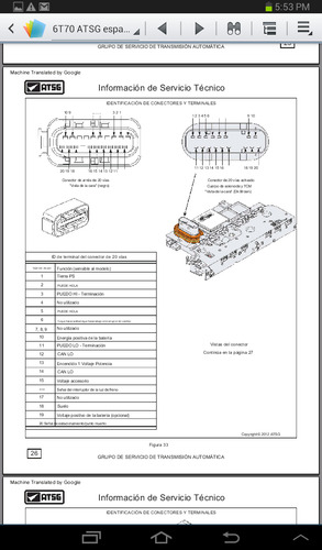 Manual Transmisión Automática De Captiva 08-12 (6t70)español (Usado)