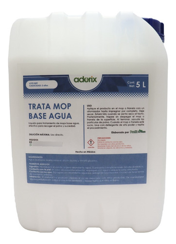 Tratamiento Para Mop A Base De Agua 5 Lts