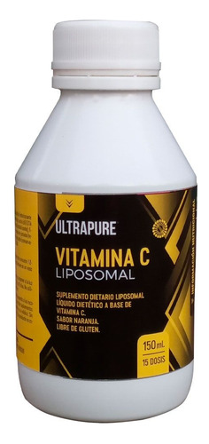 Ultrapure Vitamina C Liposomal Bebible Sistema Inmunológico Sabor Naranja