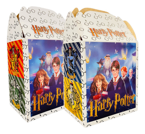 20 Cajas Dulceros Harry Potter Fiesta Carton Aguinaldos Bolo