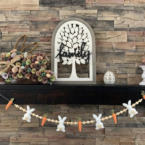 Corona De Conejito De Pascua Con Forma De Zanahoria Y Cuenta