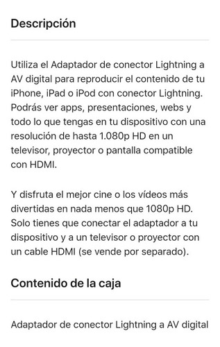 Imagen 7 de 8 de Adaptador Apple A Hdmi