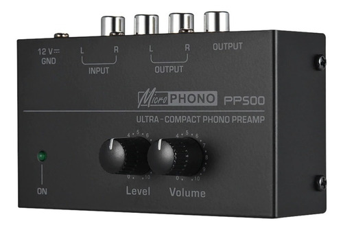 Pré Amp Para Toca Disco Controles Volume Nivelador Pp500 