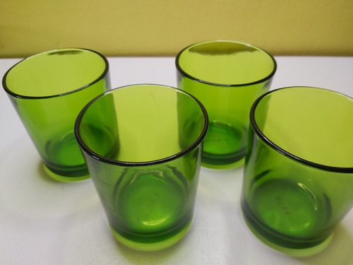 Vasos Durax Color Verde 4 Unidadrs