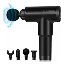 Comprar Pistola Masajeadora Gadnic Con 4 Cabezales Con Vibración Color Negro