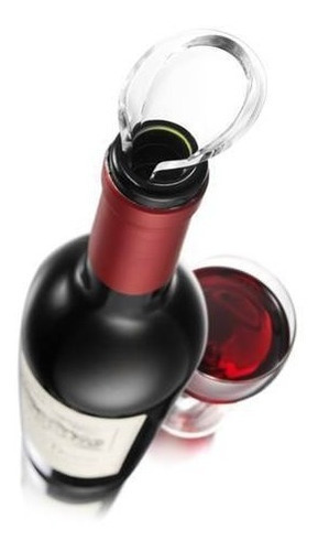 Imagen 3 de 3 de Servidor De Vino Cristal Set X 2- Wine Server Vacu Vin