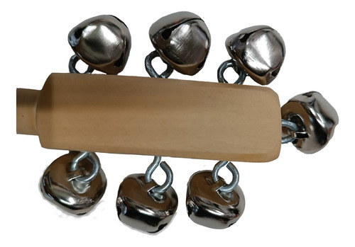Cascabelero De Madera Con Mango. 7 Cascabeles