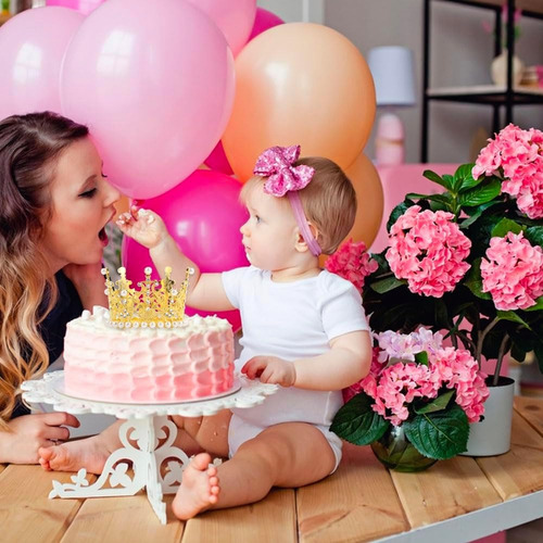 Metal Corona 5 Pzs Para Arreglo Floral, Topper Cake Topper