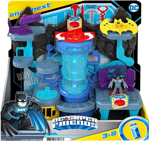 Imagen 3 de 5 de Imaginext Dc Super Friends, Baticueva Bat-tech Bestoys