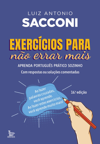 Exercícios Para Não Errar Mais, De Sacconi Antonio. Editora Matrix, Capa Mole Em Português