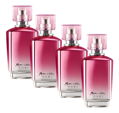 4 Perfumes Mujer Mon Rubi Lbel - mL a $1724