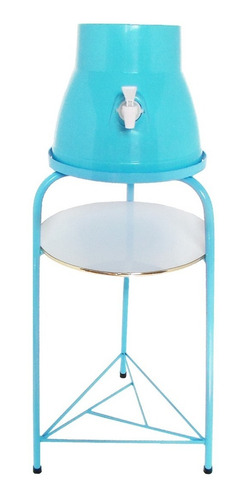 Imagen 2 de 3 de Base Metálica + Dispensador Celeste + Agua San Mateo 21 Lt