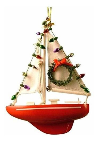 Cape Shore - Adorno Navideño Para Velero, Diseño Náutico