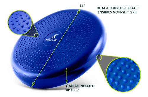 Disco De Ejercicio Balanceador Con Bomba 33 Cm Prosourcefit