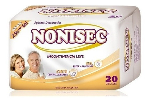 Nonisec Apósito Incontinencia Leve Por 20 Unidades