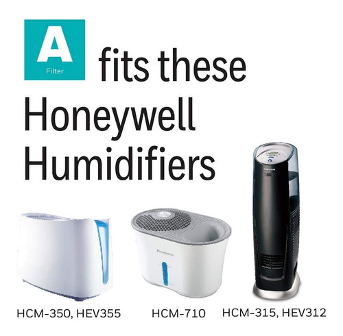 Honeywell Hac-504 Series Humidificador Reemplazo, Filtro A -