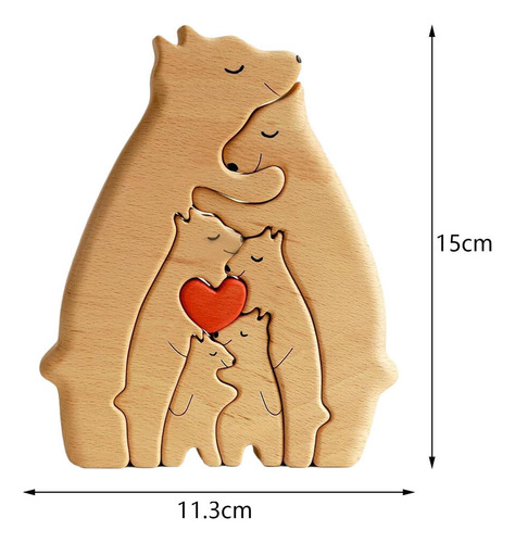Fs Rompecabezas De Arte De Madera De La Familia De, Juguete