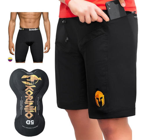 Bermuda Pantaloneta Mtb Ciclismo Badana 5d Bici +obsequio