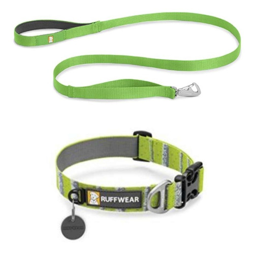 Collar Ruffwear Hoopie + Correa Front Range + Pelota Rugby