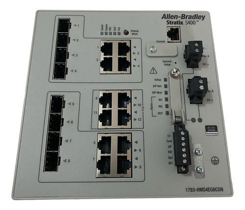 Switch Industrial Rockwell Stratix 5400 1783-hms4eg8cgn