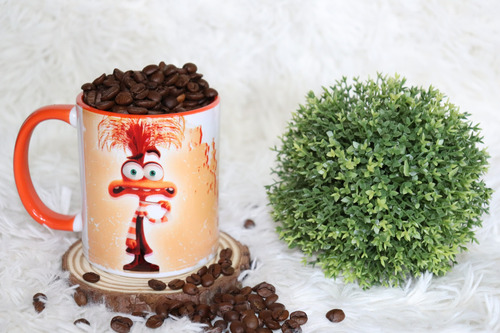 Caneca Divertidamente Personagem Ansiedade Gardame Laranja Ansiedade