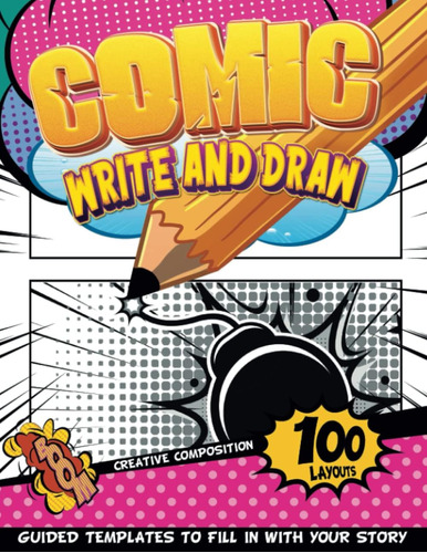 Libro: Draw Superheroes Comic Sketch Book: Comic Arts And Cr