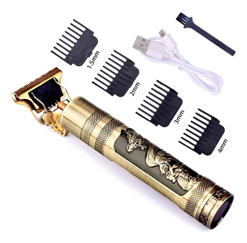 Maquina De Cortar Cabelo Barbeador Aparador Sem Fio Dragão