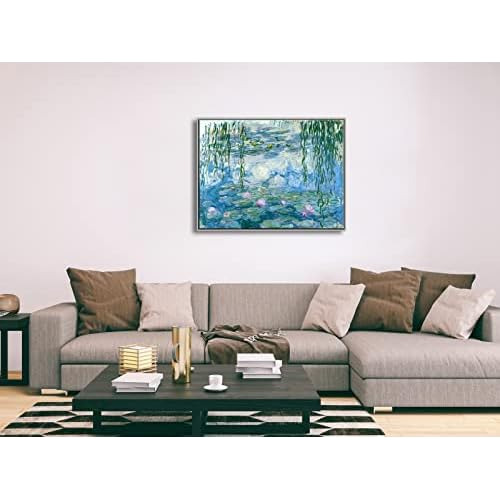 Cuadro Grande Enmarcado De Nenúfares Por Claude Monet,...