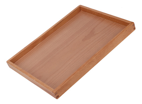 Bandeja Rectangular De Madera Para Tazas De Té Y Platos De C