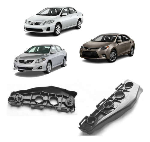 Mensula Parachoque Delantero Toyota Corolla 2011-2016 El Par
