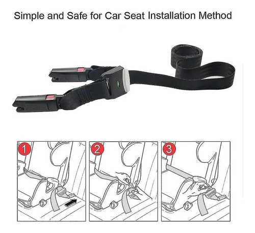 Cinturon Isofix Para Butaca Asiento Auto Adaptador Universal