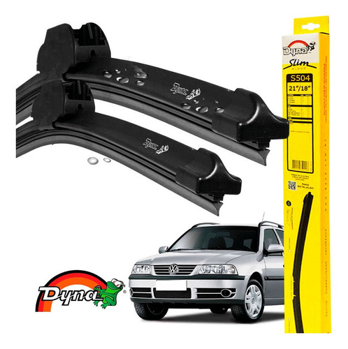 Kit Limpador Parabrisa Original Vw Parati 2003 A 2005 Dyna