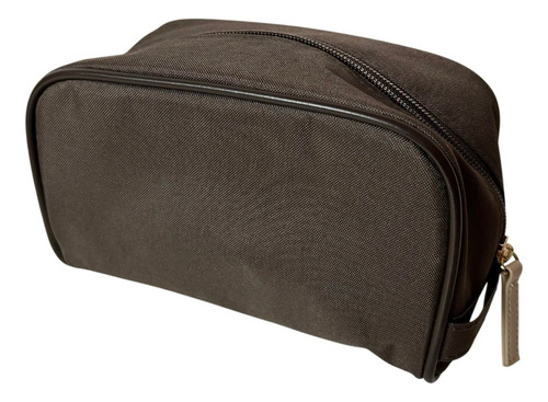 Neceser Hombre Bulgari Emirates Airlines Nuevo Marrón Oscuro Lisa