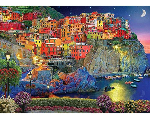 Kit De Pintura Diy Por Números Para Adultos - Cinque Terre I