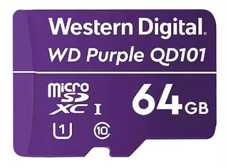 Memoria Western Digital Micro Sd Purple 64 Gb