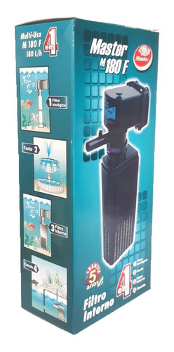 Filtro Interno Para Aquário 180 L/h Master Oxigenio