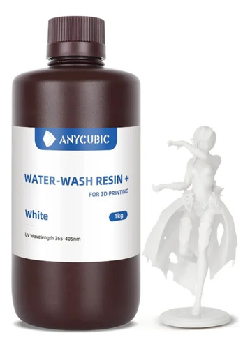 Resina Lavable Al Agua Anycubic 1kg Blanca