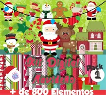 Comprar Kit Digital Navideño Pack 1 + De 800 Imágenes Png, Jpg, Gif