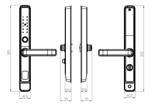 Cerradura Digital Keyplus Baling T6 Huella Y App Bluetooth