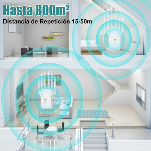 Amplificador Wifi Extensor Rango Repetidor Señal De 6 Antena