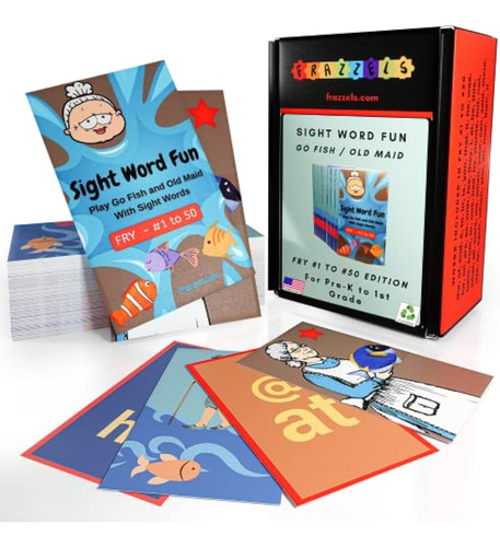 Juego De Cartas Go Fish Sight Words Para Niños A