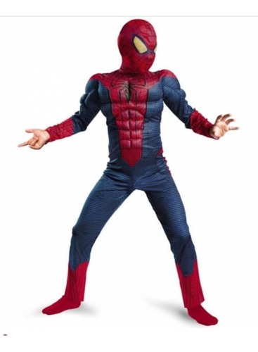 Disfraz The Amazing Spider Man Deluxe Talla M Niños 7-8 Años