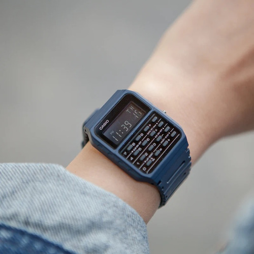 Reloj Casio Unisex Calculadora Ca-53wf Azul Resina