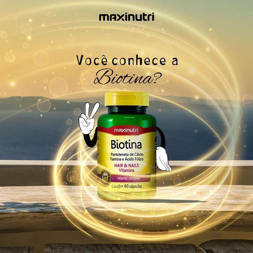 Kit 03 Biotina Cabelo Unhas Vitaminas + Acido Fólico 60 Caps