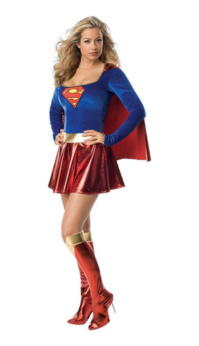 Disfraz De Supergirl Para Mujer Y Niña, Cosplay F