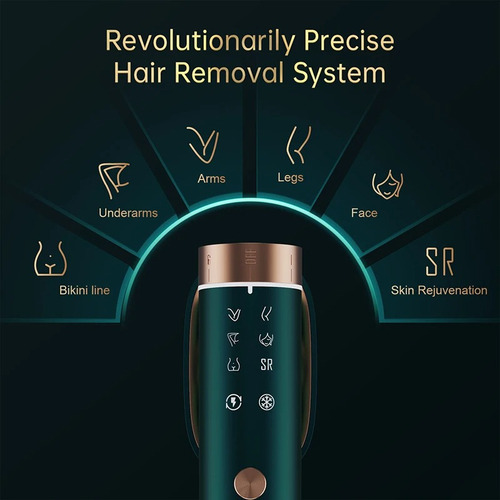 Depilador A Laser Premium Certificado Tecnologia Japonesa Verde Bivolt