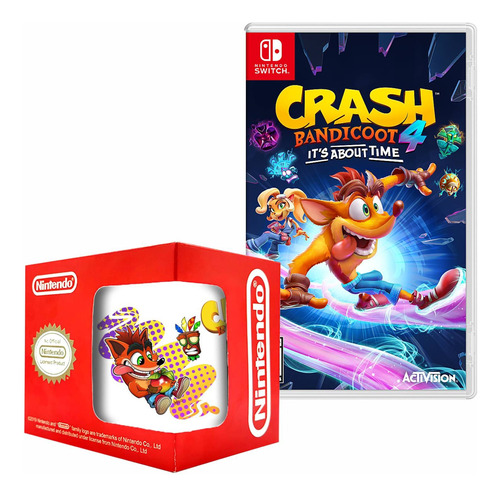 Crash Bandicoot 4 It's About Time Nintendo Switch Y Taza 1