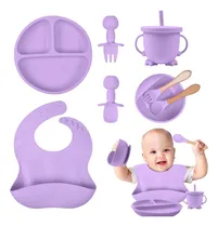 Comprar Vajilla Silicona, Juego Vajilla Silicona De 8 Piezas Sin Bpa