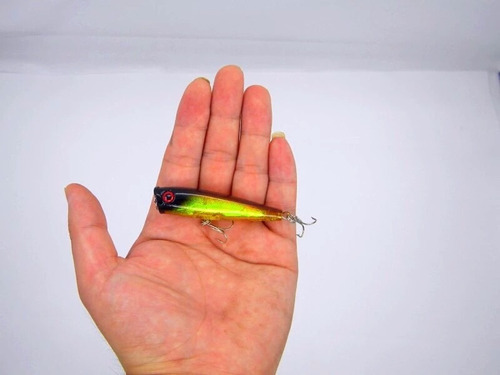 Cebo artificial Tucunare Robalo Traira para superficie, 6,5 cm, 4 pulgadas