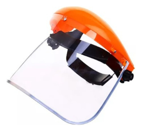 Protector Facial C/visor Color Naranja Asaki